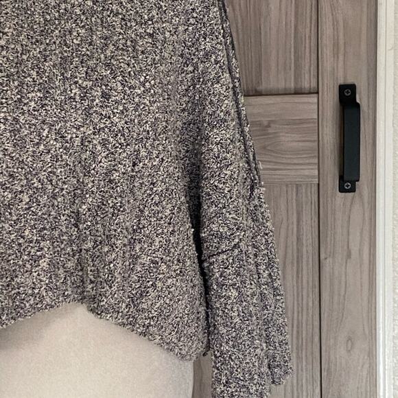 NWT free people small good day sweater in charcoal - Picture 4 of 7